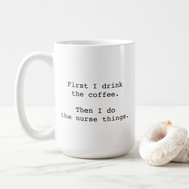 Tasse pour infirmière, Cadeaux pour infirmière, Ca (Avec donut)