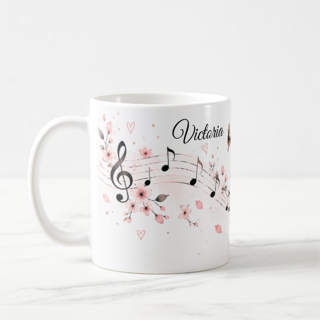 Tasse pour joueuse de trompette modifiable (Gauche)