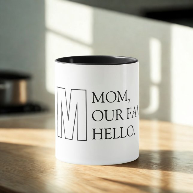 Tasse pour la fête des Mères à typographie simple (Créateur téléchargé)