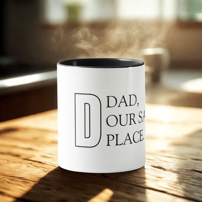 Tasse pour la Fête des Pères à Typographie Simple (Créateur téléchargé)