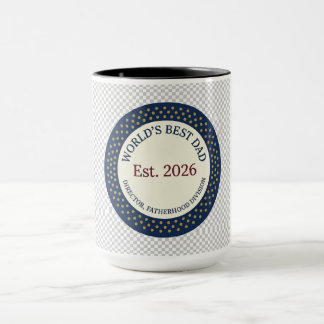 Tasse pour la Fête des Pères - Badge Rond Meilleur