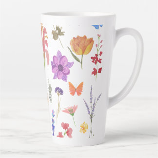 Tasse pour Latte Floral Botanique | Cadeau pour El