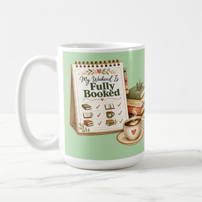 Tasse pour lectrice de week-end complètement réser (Gauche)