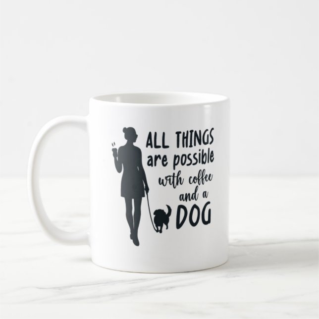 tasse pour les amateurs de chien et de café, pour  (Gauche)