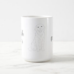 Tasse pour les amoureux du Golden retriever minima