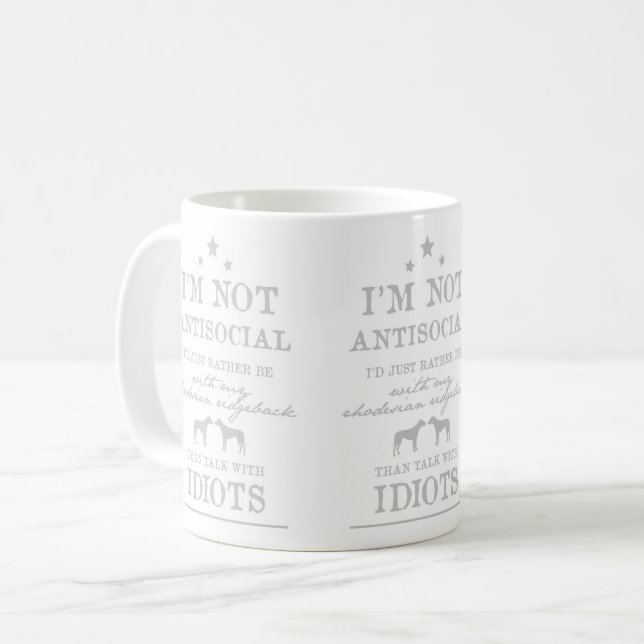 Tasse pour les propriétaires de Ridgeback rhodésie (Devant gauche)