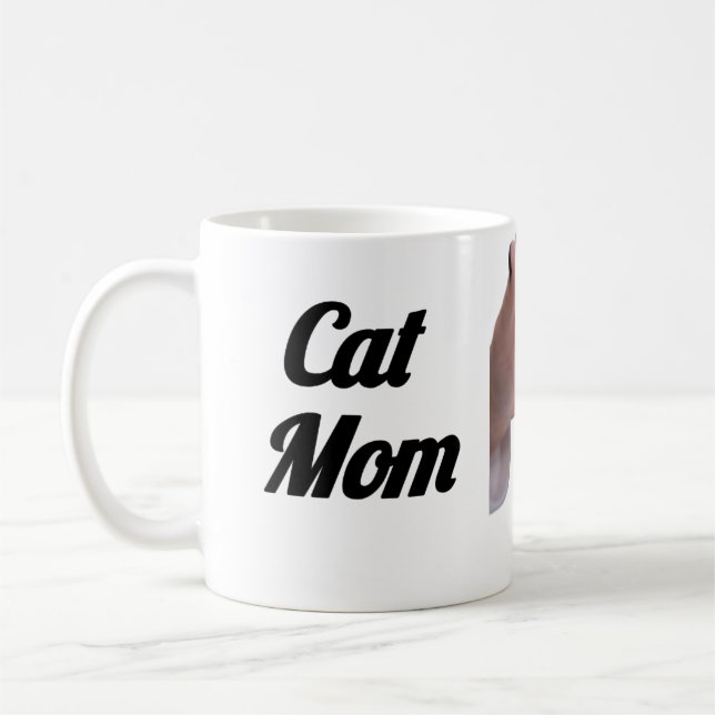 Tasse pour maman de chat | Cadeau pour amoureux de (Gauche)