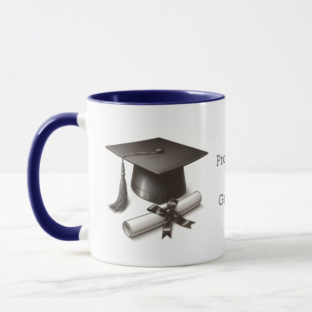 Tasse pour papa fier d'un diplômé (Gauche)