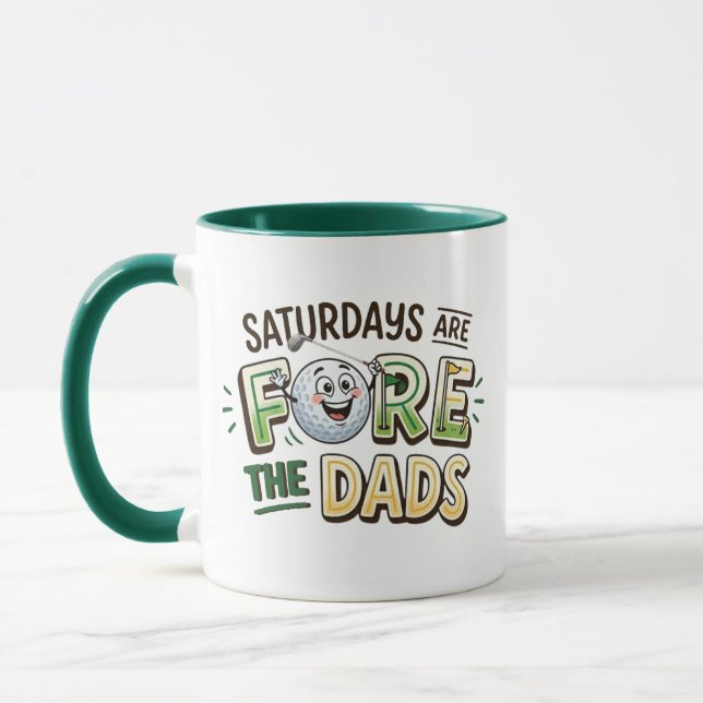 Tasse pour papa le samedi - Cadeau drôle de jeu de (Gauche)