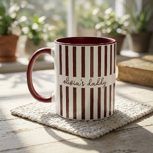 Tasse pour papa : Mug personnalisé avec les noms d
