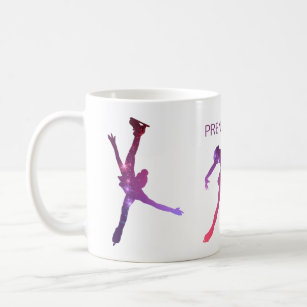 Tasse pour patineuse - Silhouette Rose Violet star