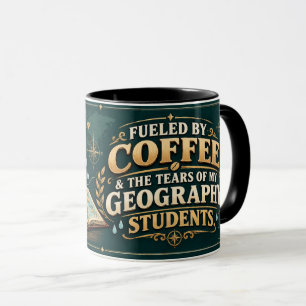 Tasse pour professeur de géographie : Café, Larmes