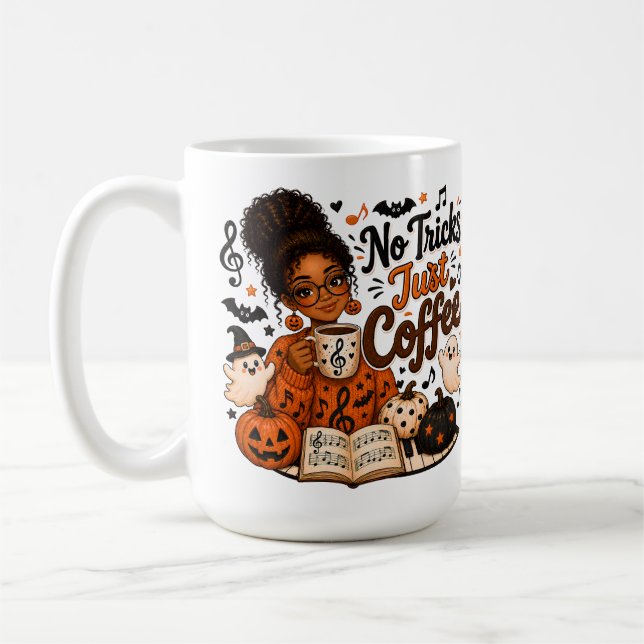 Tasse pour professeur de musique Halloween sans bl (Gauche)