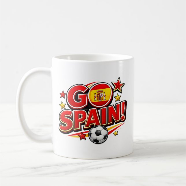 Tasse pour supporter de football GO ESPAGNE | Drap (Gauche)