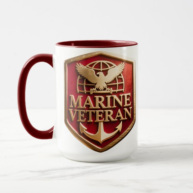 Tasse pour Vétéran de la Marine (Gauche)