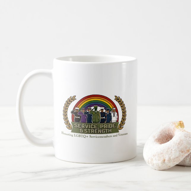Tasse pour vétérans LGBTQ+ (Avec donut)