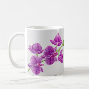 Tasse pourpre de fleur de Christina