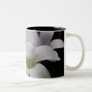 Tasse pourpre de fleurs