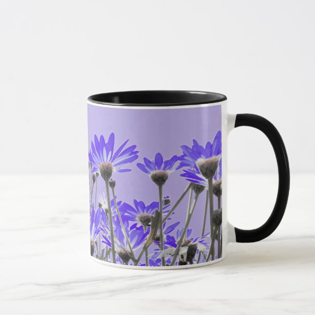 Tasse pourpre de marguerites (Droite)