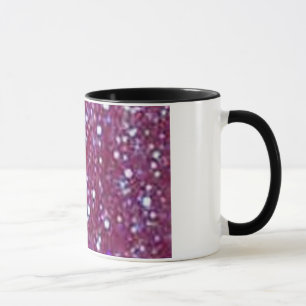 Tasse pourpre de parties scintillantes