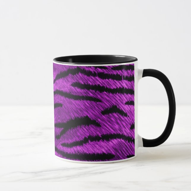 tasse pourpre d'impression de tigre (Droite)