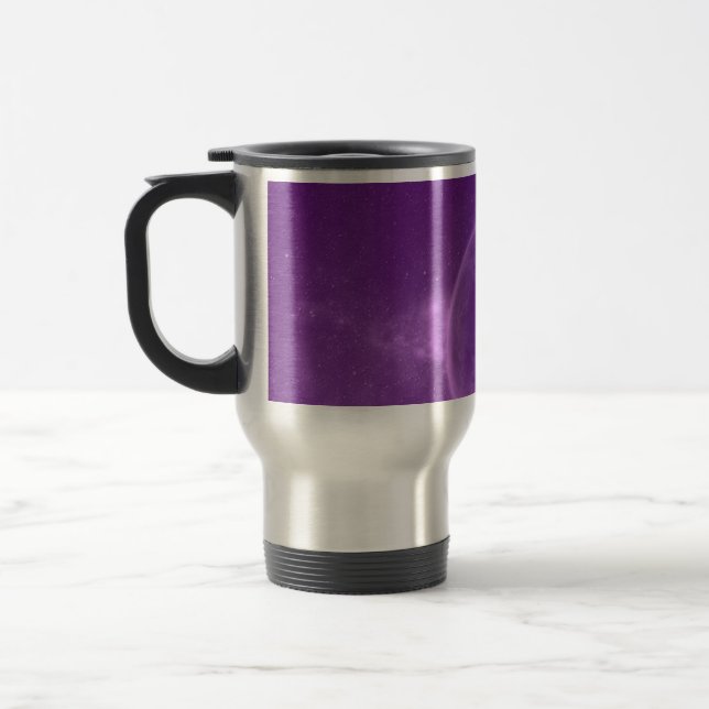Tasse pourpre d'univers ou tasse de voyage (Gauche)