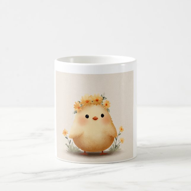 Tasse Poussin Mignon du Printemps | Fleur de Margu (Centre)