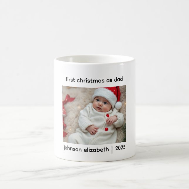 Tasse Premier Noël en tant que Papa (Centre)