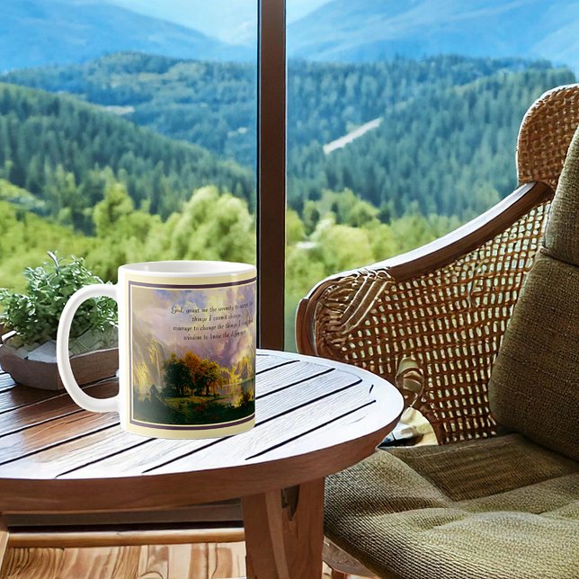 Tasse prière de sérénité montagnes Rocheuses (Créateur téléchargé)