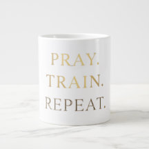Tasse Prière Entraînement Répéter – Motivation Fit