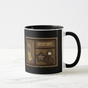 Tasse primitive de bonhomme de neige de Cory de