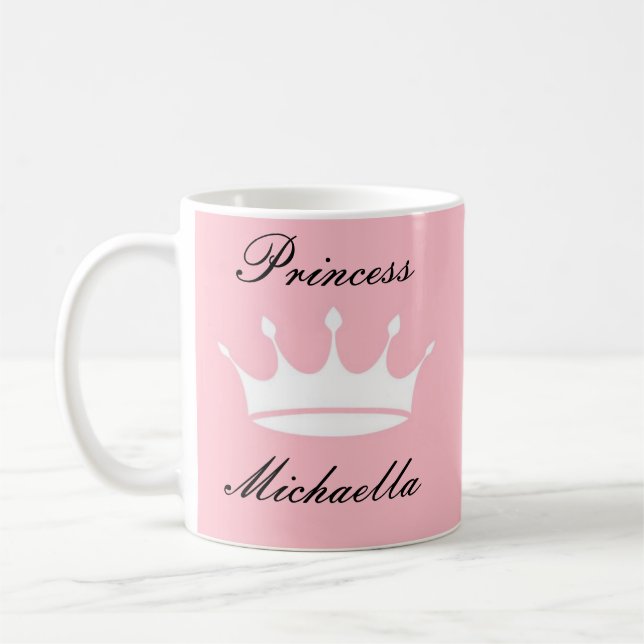 TASSE PRINCESSE DE COULEUR ROSE JOLIE (Gauche)