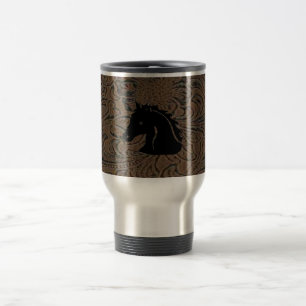 Tasse principale en cuir de voyage de la
