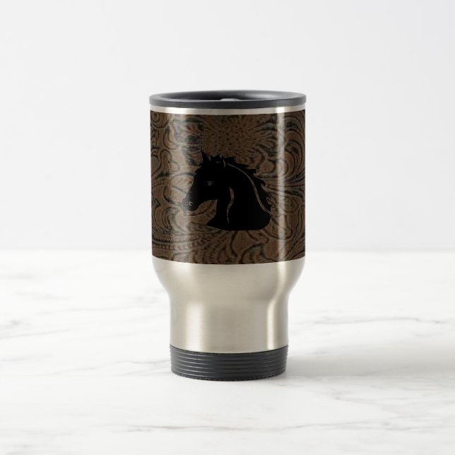 Tasse principale en cuir de voyage de la (Centre)