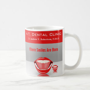 Tasse promotionnelle de grand dentiste dentaire de