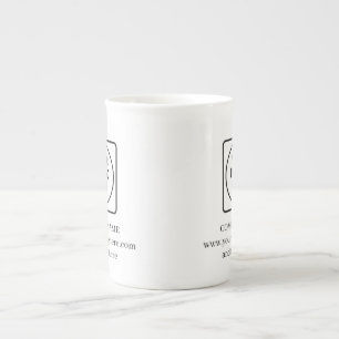 Tasse promotionnelle en porcelaine osseuse avec lo