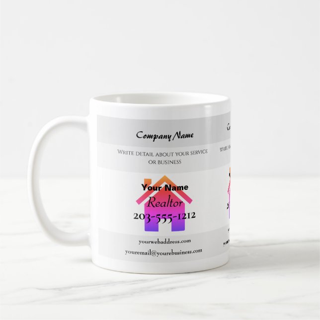 Tasse promotionnelle pour agents immobiliers - HAM (Gauche)
