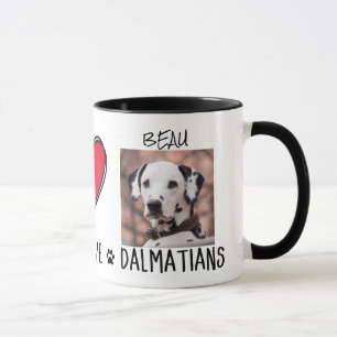 Tasse Propriétaire Dalmatien Paix Amour Amateurs d