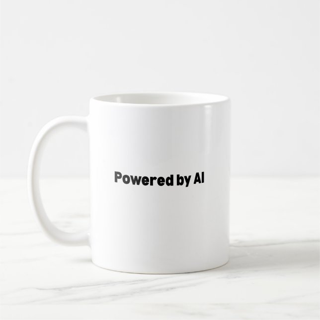 Tasse propulsée par l'IA – Cadeau sur le thème de  (Gauche)
