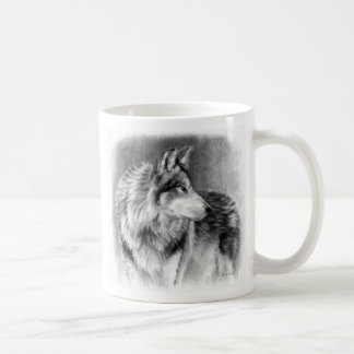 Tasse prudente de loup de yeux