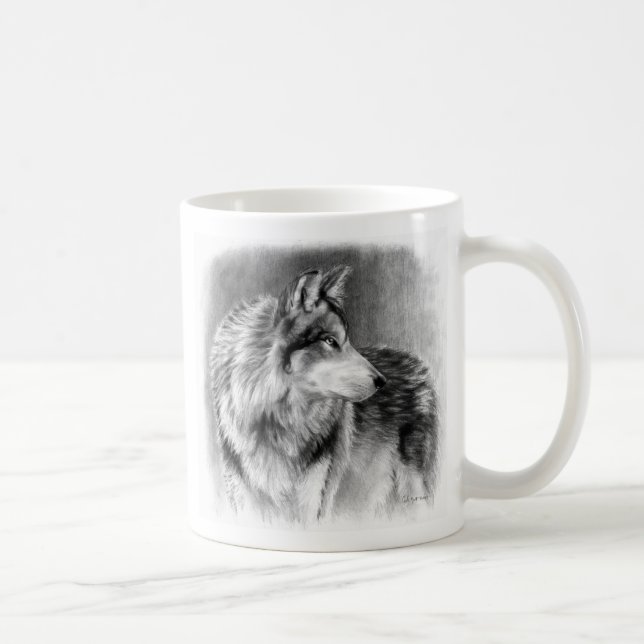 Tasse prudente de loup de yeux (Droite)