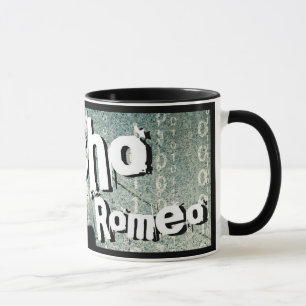 Tasse psychopathe d'enveloppe de Romeo