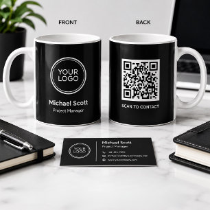 Tasse QR Code avec Logo d'Entreprise Personnalisé