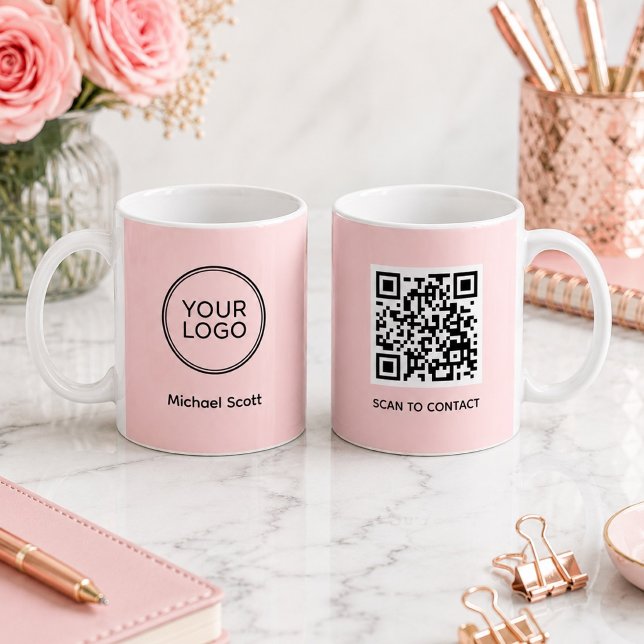 Tasse QR Code avec Logo d'Entreprise Personnalisé  (Créateur téléchargé)