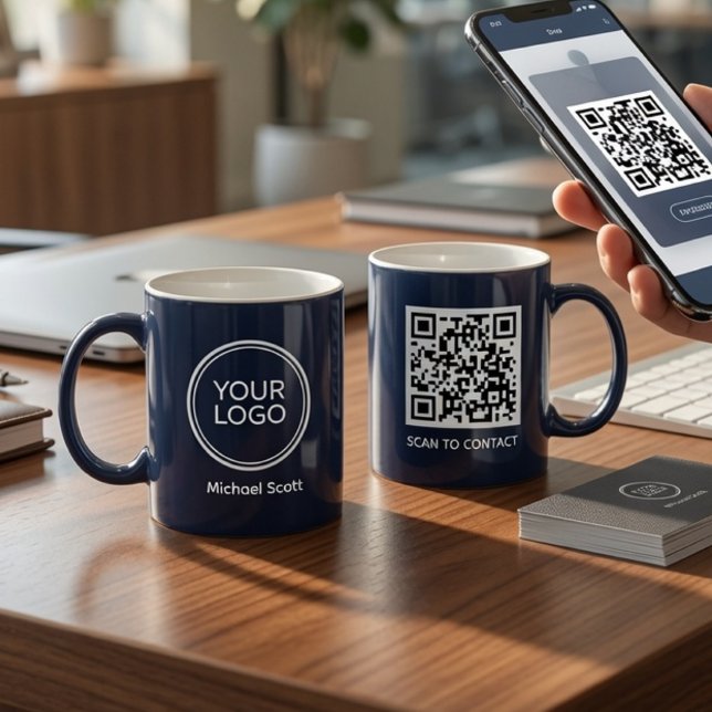 Tasse QR Code avec Logo d'Entreprise Personnalisé  (Créateur téléchargé)