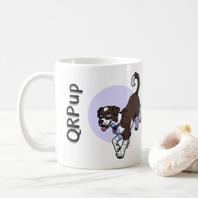 Tasse QRPup - Noisette (Avec donut)
