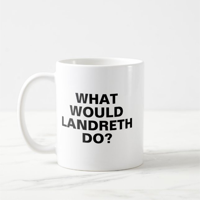 Tasse Que ferait Landreth, Tasse Garry Landreth, P (Gauche)