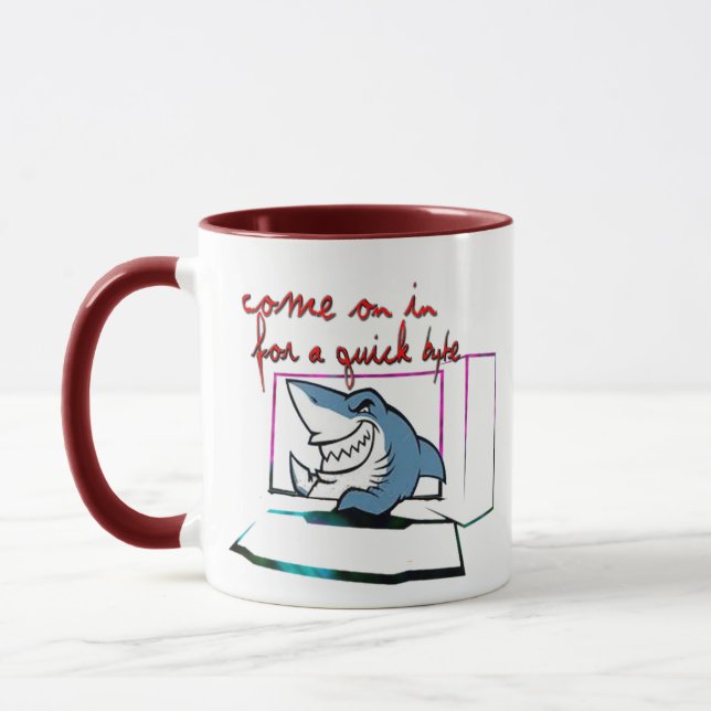 Tasse Quick Byte Computer Nerd - Cadeau Geek Bite (Gauche)