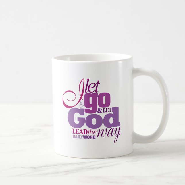 Tasse QUOTIDIENNE laissent Dieu de WORD® "laissez (Droite)