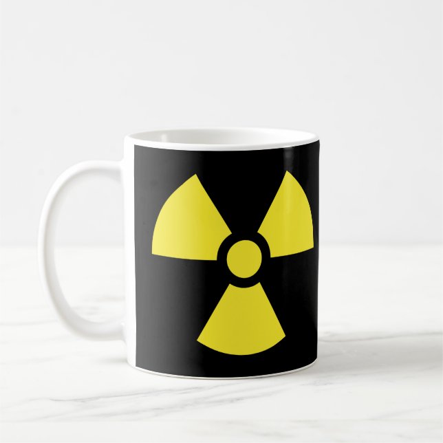 Tasse radioactive de symbole (Gauche)